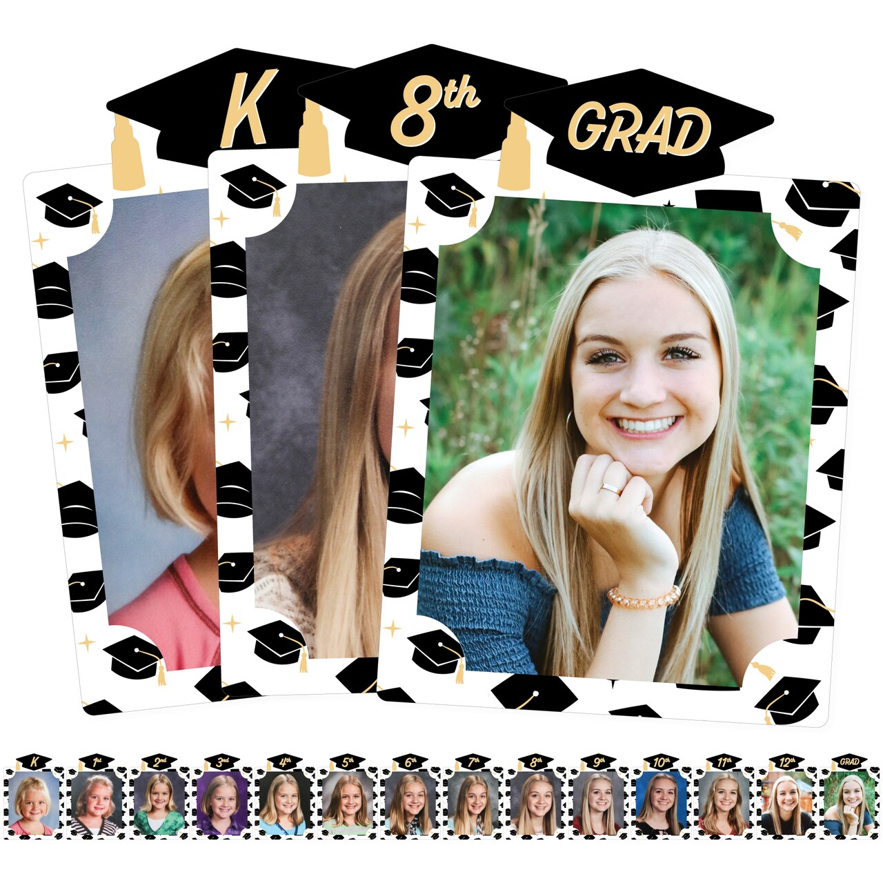 Big Dot of Happiness Hello College Graduation 8 x 10 inches K-12 School Photo Holder - DIY Party Decor - Picturific Display